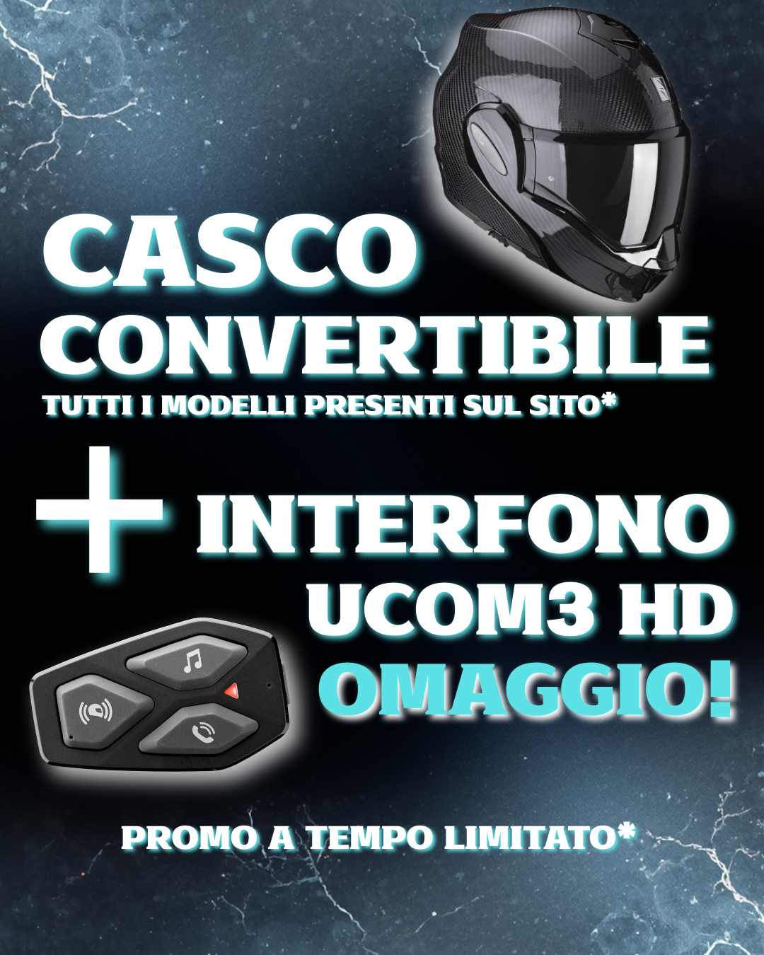 SCORPION EXO-TECH CARBON + UCOM3 HD